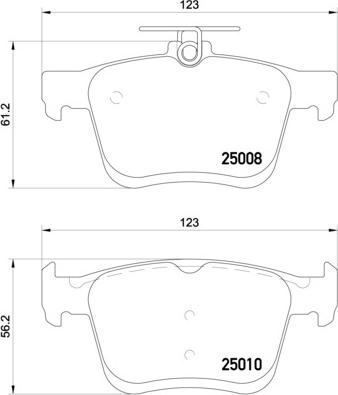 Brembo P 85 125E - Тормозные колодки, дисковые, комплект autosila-amz.com