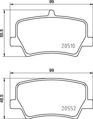 Brembo P 86 032 - Тормозные колодки, дисковые, комплект autosila-amz.com