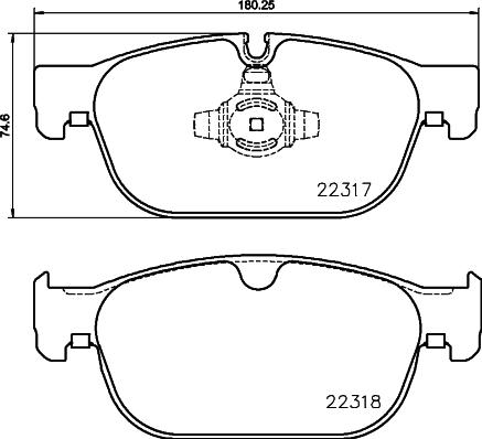 Brembo P 86 027 - Тормозные колодки, дисковые, комплект autosila-amz.com