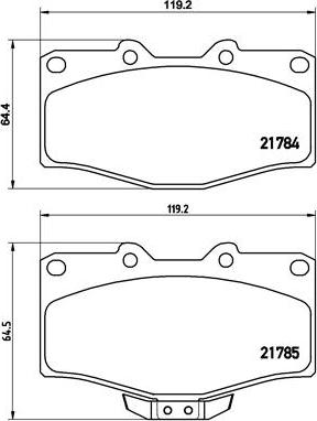 Brembo P 83 095 - Тормозные колодки, дисковые, комплект autosila-amz.com