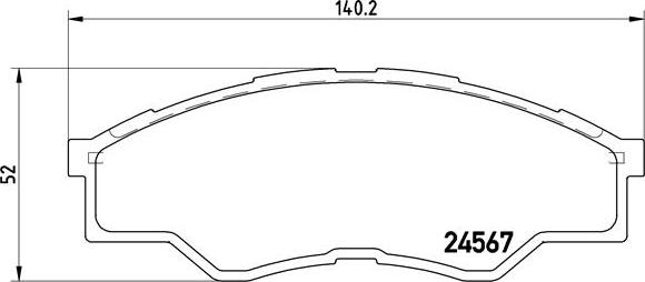 Brembo P 83 096 - Тормозные колодки, дисковые, комплект autosila-amz.com