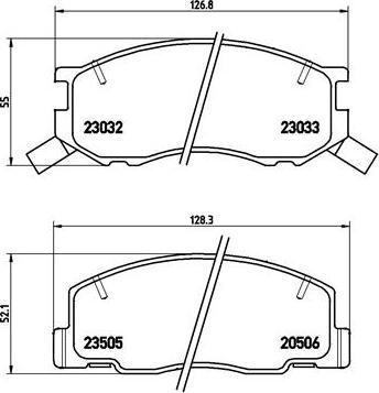 Brembo P 83 093 - Тормозные колодки, дисковые, комплект autosila-amz.com