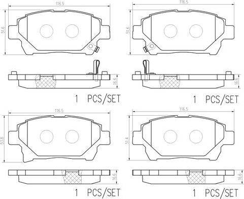 Brembo P83097N - Тормозные колодки, дисковые, комплект autosila-amz.com