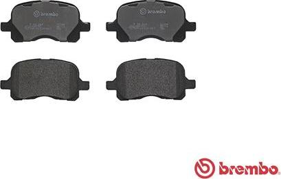 Brembo P 83 044 - Колодки тормозные дисковые передн. TOYOTA COROLLA (_E11_) 04/97-06/02 / TOYOTA COROLLA Compact (_E1 autosila-amz.com