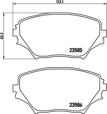 Brembo P 83 055 - Тормозные колодки, дисковые, комплект autosila-amz.com