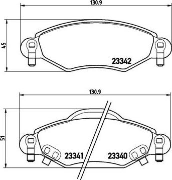 Brembo P 83 053 - Тормозные колодки, дисковые, комплект autosila-amz.com