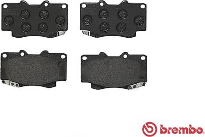 Brembo P 83 069 - Колодки тормозные дисковые передн. TOYOTA FORTUNER (_N5_, _N6_) 06/04-05/15 / TOYOTA HILUX VII Pick autosila-amz.com