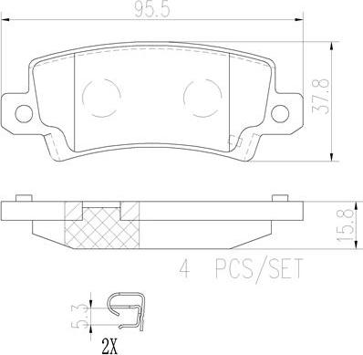 Brembo P83065N - Тормозные колодки, дисковые, комплект autosila-amz.com