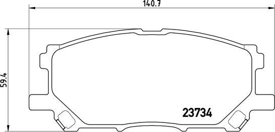 Brembo P 83 067 - Тормозные колодки, дисковые, комплект autosila-amz.com