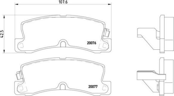 Brembo P 83 017 - Тормозные колодки, дисковые, комплект autosila-amz.com