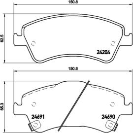 Brembo P 83 081 - Тормозные колодки, дисковые, комплект autosila-amz.com