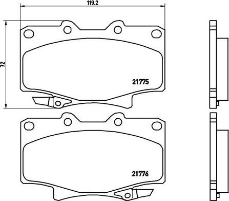 Brembo P 83 025 - Тормозные колодки, дисковые, комплект autosila-amz.com