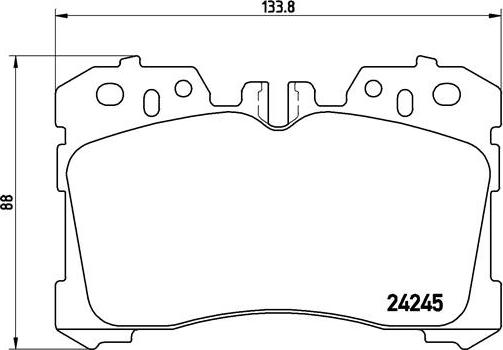 Brembo P 83 075 - Тормозные колодки, дисковые, комплект autosila-amz.com