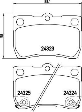 Brembo P 83 073 - Тормозные колодки, дисковые, комплект autosila-amz.com