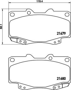 Brembo P 83 151 - Тормозные колодки, дисковые, комплект autosila-amz.com