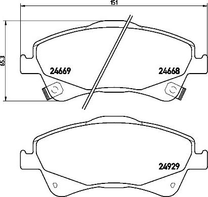 Brembo P83109N - Тормозные колодки, дисковые, комплект autosila-amz.com