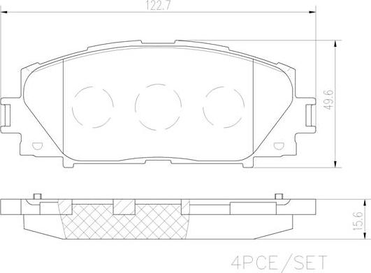 Brembo P83106N - Тормозные колодки, дисковые, комплект autosila-amz.com