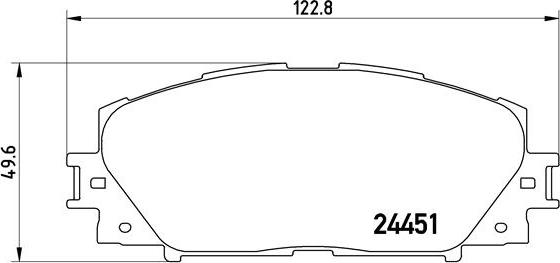 Brembo P 83 106 - Тормозные колодки, дисковые, комплект autosila-amz.com