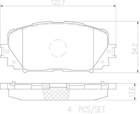 Brembo P83101N - Тормозные колодки, дисковые, комплект autosila-amz.com