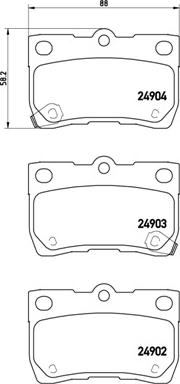 Brembo P 83 113 - Тормозные колодки, дисковые, комплект autosila-amz.com