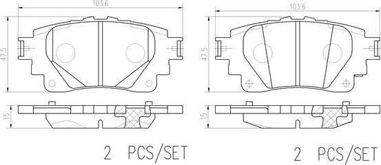 Brembo P83174N - Тормозные колодки, дисковые, комплект autosila-amz.com