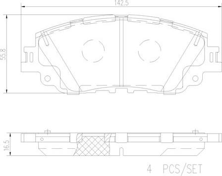 Brembo P83172N - Тормозные колодки, дисковые, комплект autosila-amz.com