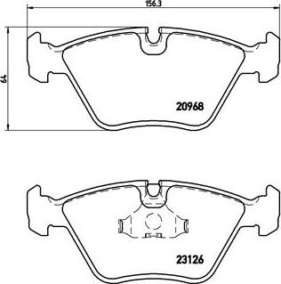 Brembo P 36 007 - Тормозные колодки, дисковые, комплект autosila-amz.com