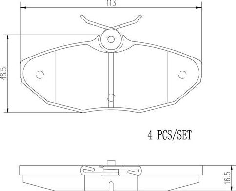 Brembo P36015N - Тормозные колодки, дисковые, комплект autosila-amz.com