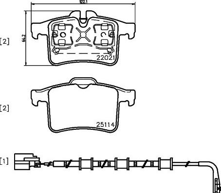 Brembo P 36 034 - Тормозные колодки, дисковые, комплект autosila-amz.com