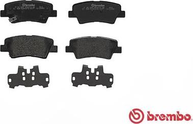 Brembo P 30 054 - Колодки тормозные дисковые задн. HYUNDAI GRANDEUR (HG) 01/11-> / HYUNDAI GRANDEUR (TG) 06/03-> / KIA autosila-amz.com