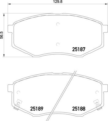 Brembo P 30 055 - Тормозные колодки, дисковые, комплект autosila-amz.com