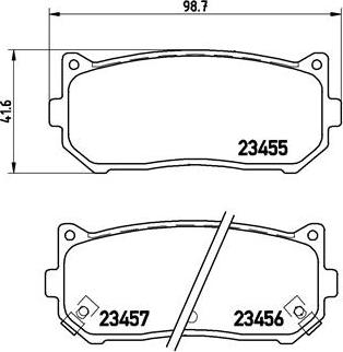 Brembo P 30 008 - Тормозные колодки, дисковые, комплект autosila-amz.com