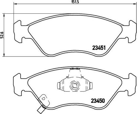 Brembo P 30 007 - Тормозные колодки, дисковые, комплект autosila-amz.com