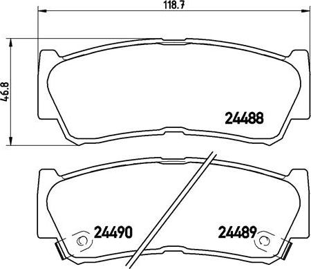 Brembo P 30 037 - Тормозные колодки, дисковые, комплект autosila-amz.com