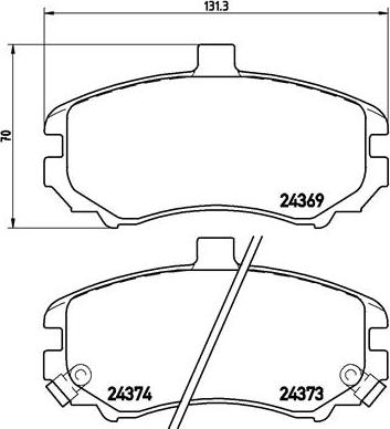 Brembo P30029N - Тормозные колодки, дисковые, комплект autosila-amz.com