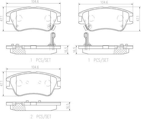 Brembo P30027N - Тормозные колодки, дисковые, комплект autosila-amz.com