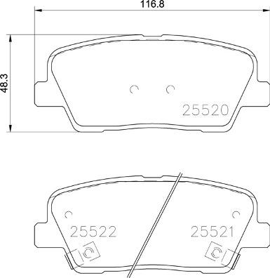 Brembo P 30 104 - Тормозные колодки, дисковые, комплект autosila-amz.com