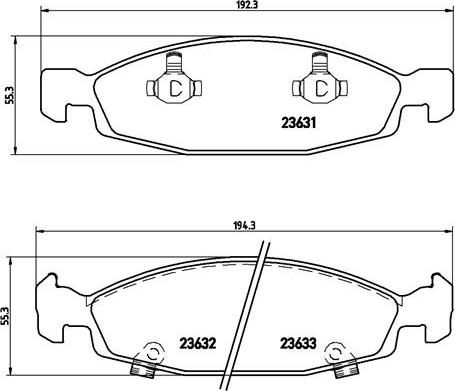 Brembo P 37 005 - Тормозные колодки, дисковые, комплект autosila-amz.com