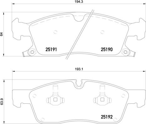 Brembo P 37 017X - Тормозные колодки, дисковые, комплект autosila-amz.com