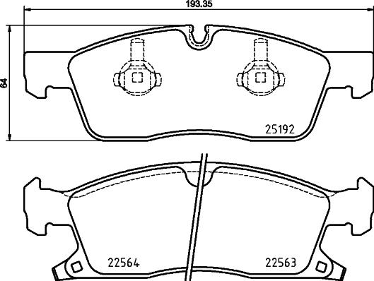 Brembo P37022N - Тормозные колодки, дисковые, комплект autosila-amz.com