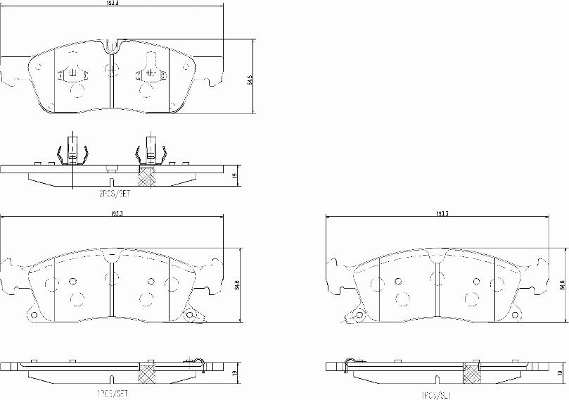 Brembo P37027N - Тормозные колодки, дисковые, комплект autosila-amz.com