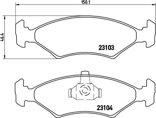 Brembo P 24 043 - Тормозные колодки, дисковые, комплект autosila-amz.com