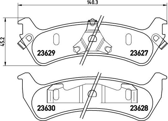 Brembo P 24 042 - Тормозные колодки, дисковые, комплект autosila-amz.com