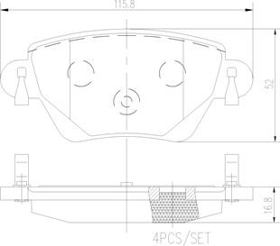 Brembo P24059N - Тормозные колодки, дисковые, комплект autosila-amz.com