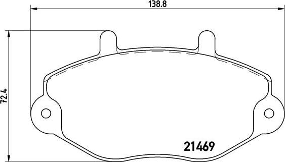 Brembo P 24 050 - Тормозные колодки, дисковые, комплект autosila-amz.com