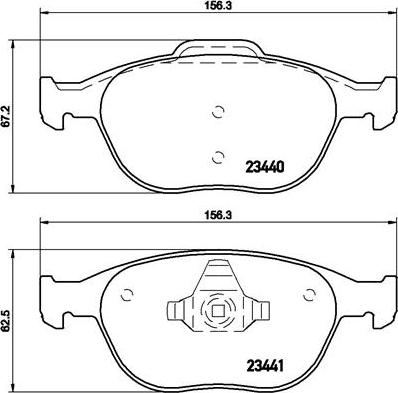 Brembo P 24 058 - Тормозные колодки, дисковые, комплект autosila-amz.com