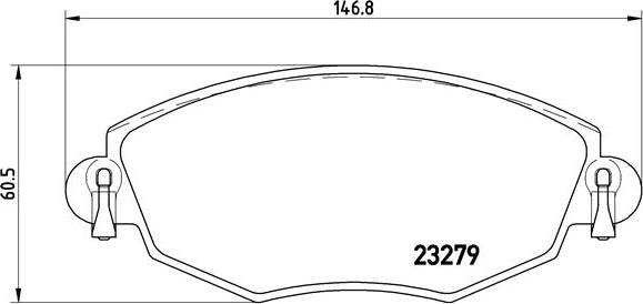 Brembo P 24 060 - Тормозные колодки, дисковые, комплект autosila-amz.com