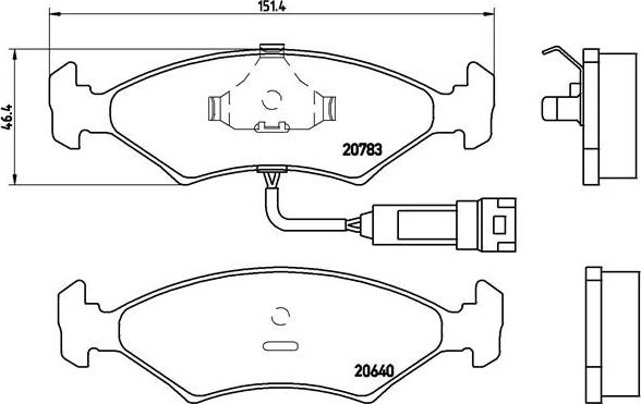 Brembo P 24 012 - Тормозные колодки, дисковые, комплект autosila-amz.com