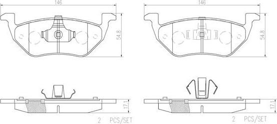 Brembo P24085N - Тормозные колодки, дисковые, комплект autosila-amz.com