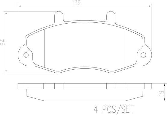 Brembo P24032N - Тормозные колодки, дисковые, комплект autosila-amz.com